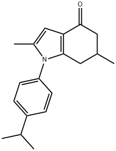 2,6-DIMETHYL-1-(4-(ISOPROPYL)PHENYL)-5,6,7-TRIHYDROINDOL-4-ONE Struktur