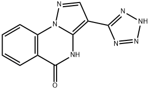 3-(1H-1,2,3,4-TETRAAZOL-5-YL)PYRAZOLO[1,5-A]QUINAZOLIN-5(4H)-ONE Struktur