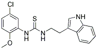 N-(5-CHLORO-2-METHOXYPHENYL)-N'-[2-(1H-INDOL-3-YL)ETHYL]THIOUREA Struktur