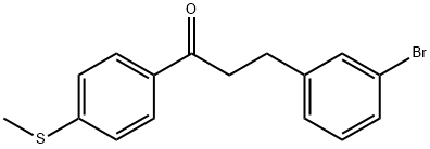 3-(3-BROMOPHENYL)-4'-THIOMETHYLPROPIOPHENONE Struktur