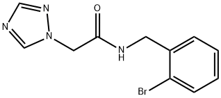 N-(2-BROMOBENZYL)-2-(1H-1,2,4-TRIAZOL-1-YL)ACETAMIDE Struktur