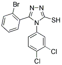 5-(2-BROMO-PHENYL)-4-(3,4-DICHLORO-PHENYL)-4H-[1,2,4]TRIAZOLE-3-THIOL Struktur