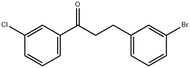 3-(3-BROMOPHENYL)-3'-CHLOROPROPIOPHENONE Struktur