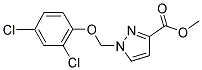 1-(2,4-DICHLORO-PHENOXYMETHYL)-1 H-PYRAZOLE-3-CARBOXYLIC ACID METHYL ESTER Struktur