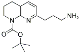 7-(3-AMINO-PROPYL)-3,4-DIHYDRO-2H-[1,8]NAPHTHYRIDINE-1-CARBOXYLIC ACID TERT-BUTYL ESTER Struktur