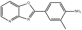 2-METHYL-4-OXAZOLO[4,5-B]PYRIDIN-2-YL-PHENYLAMINE Struktur