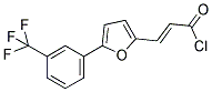 (2E)-3-(5-[3-(TRIFLUOROMETHYL)PHENYL]-2-FURYL)ACRYLOYL CHLORIDE Struktur