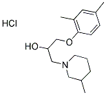 1-(2,4-DIMETHYLPHENOXY)-3-(3-METHYLPIPERIDIN-1-YL)PROPAN-2-OL HYDROCHLORIDE Struktur