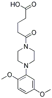 5-[4-(2,5-DIMETHOXYPHENYL)PIPERAZIN-1-YL]-5-OXOPENTANOIC ACID Struktur