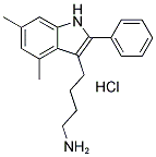 4-(4,6-DIMETHYL-2-PHENYL-1H-INDOL-3-YL)-1-BUTANAMINE HYDROCHLORIDE Struktur