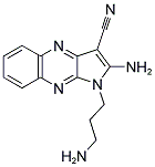 2-AMINO-1-(3-AMINO-PROPYL)-1H-PYRROLO[2,3-B]QUINOXALINE-3-CARBONITRILE Struktur