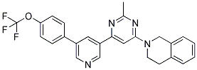 2-(2-METHYL-6-[5-(4-TRIFLUOROMETHOXY-PHENYL)-PYRIDIN-3-YL]-PYRIMIDIN-4-YL)-1,2,3,4-TETRAHYDRO-ISOQUINOLINE