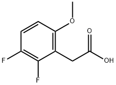 2,3-DIFLUORO-6-METHOXYPHENYLACETIC ACID Struktur