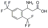 3-AMINO-3-(2,5-BIS-TRIFLUOROMETHYL-PHENYL)-PROPIONIC ACID Struktur