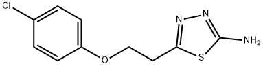 5-[2-(4-CHLORO-PHENOXY)-ETHYL]-[1,3,4]THIADIAZOL-2-YLAMINE Struktur