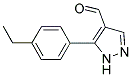 5-(4-ETHYLPHENYL)-1H-PYRAZOLE-4-CARBALDEHYDE Struktur