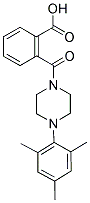 2-[(4-MESITYLPIPERAZIN-1-YL)CARBONYL]BENZOIC ACID Struktur