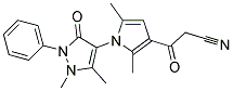 3-[1-(1,5-DIMETHYL-3-OXO-2-PHENYL-2,3-DIHYDRO-1H-PYRAZOL-4-YL)-2,5-DIMETHYL-1H-PYRROL-3-YL]-3-OXO-PROPIONITRILE Struktur