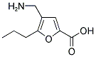 4-AMINOMETHYL-5-PROPYL-FURAN-2-CARBOXYLIC ACID Struktur