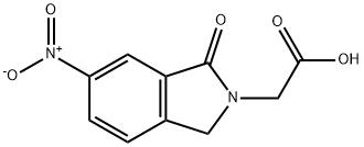 (6-NITRO-1-OXO-1,3-DIHYDRO-2H-ISOINDOL-2-YL)ACETIC ACID Struktur