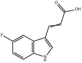 3-(5-FLUORO-1H-INDOL-3-YL)-ACRYLIC ACID Struktur