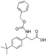 3-BENZYLOXYCARBONYLAMINO-3-(4-TERT-BUTYL-PHENYL)-PROPIONIC ACID Struktur