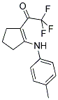 2,2,2-TRIFLUORO-1-(2-P-TOLYLAMINOCYCLOPENT-1-ENYL)ETHANONE Struktur