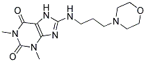 1,3-DIMETHYL-8-[(3-MORPHOLIN-4-YLPROPYL)AMINO]-3,7-DIHYDRO-1H-PURINE-2,6-DIONE Struktur