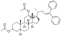 3,12-DIACETOXY-BIS-NOR-CHOLANYLDIPHENYLETHYLENE Struktur