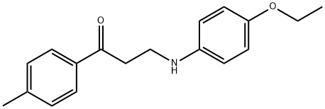 3-(4-ETHOXYANILINO)-1-(4-METHYLPHENYL)-1-PROPANONE Struktur