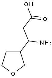 3-AMINO-3-(TETRAHYDRO-FURAN-3-YL)-PROPIONIC ACID Struktur