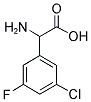 3-CHLORO-5-FLUORO-DL-PHENYLGLYCINE Struktur