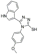 5-(1H-INDOL-3-YL)-4-(4-METHOXYPHENYL)-4H-1,2,4-TRIAZOLE-3-THIOL Struktur