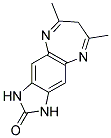 6,8-DIMETHYL-3,7-DIHYDROIMIDAZO[4,5-H][1,5]BENZODIAZEPIN-2(1H)-ONE Struktur