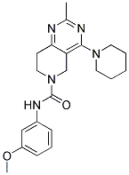 2-METHYL-4-PIPERIDIN-1-YL-7,8-DIHYDRO-5H-PYRIDO[4,3-D]PYRIMIDINE-6-CARBOXYLIC ACID (3-METHOXY-PHENYL)-AMIDE Struktur