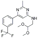 N-(2,2-DIMETHOXYETHYL)-2-METHYL-6-[3-(TRIFLUOROMETHYL)PHENYL]PYRIMIDIN-4-AMINE Struktur