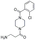 3-AMINO-1-[4-(2-CHLORO-BENZOYL)-PIPERAZIN-1-YL]-PROPAN-1-ONE Struktur