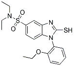 1-(2-ETHOXY-PHENYL)-2-MERCAPTO-1H-BENZOIMIDAZOLE-5-SULFONIC ACID DIETHYLAMIDE Struktur