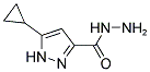 5-CYCLOPROPYL-1 H-PYRAZOLE-3-CARBOXYLIC ACID HYDRAZIDE Struktur