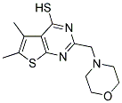 5,6-DIMETHYL-2-(MORPHOLIN-4-YLMETHYL)THIENO[2,3-D]PYRIMIDINE-4-THIOL Struktur