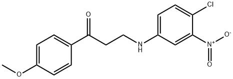 3-(4-CHLORO-3-NITROANILINO)-1-(4-METHOXYPHENYL)-1-PROPANONE Struktur