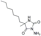 3-AMINO-5-HEPTYL-5-METHYL-IMIDAZOLIDINE-2,4-DIONE Struktur