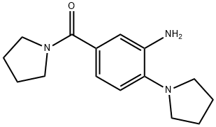 (3-AMINO-4-PYRROLIDIN-1-YL-PHENYL)-PYRROLIDIN-1-YL-METHANONE Struktur