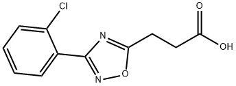 3-[3-(2-CHLOROPHENYL)-1,2,4-OXADIAZOL-5-YL]PROPANOIC ACID Struktur