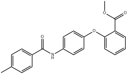 METHYL 2-(4-[(4-METHYLBENZOYL)AMINO]PHENOXY)BENZENECARBOXYLATE Struktur