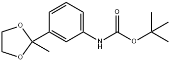 TERT-BUTYL N-[3-(2-METHYL-1,3-DIOXOLAN-2-YL)PHENYL]CARBAMATE price.