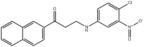 3-(4-CHLORO-3-NITROANILINO)-1-(2-NAPHTHYL)-1-PROPANONE Struktur