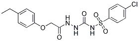 1-(2-(4-ETHYLPHENOXY)ACETYL)-4-((4-CHLOROPHENYL)SULFONYL)SEMICARBAZIDE Struktur