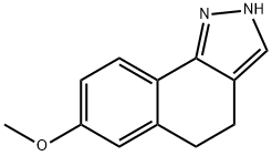 7-METHOXY-4,5-DIHYDRO-2H-BENZO[G]INDAZOLE Struktur