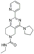 2-PYRIDIN-2-YL-4-PYRROLIDIN-1-YL-7,8-DIHYDRO-5H-PYRIDO[4,3-D]PYRIMIDINE-6-CARBOXYLIC ACID ETHYLAMIDE Struktur